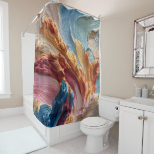 Abstract Painting Shower Curtain