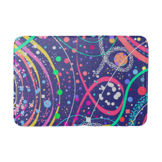Abstract Painting: Solar Power Pop Bath Mat