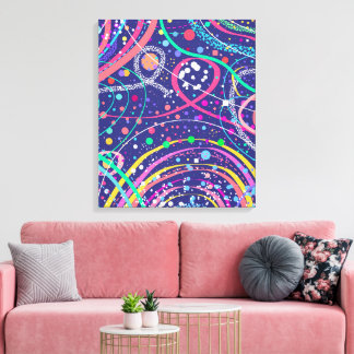 Abstract Painting: Solar Power Pop Canvas Print