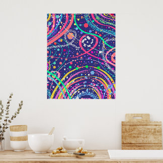 Abstract Painting: Solar Power Pop Poster
