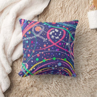 Abstract Painting: Solar Power Pop Throw Pillow