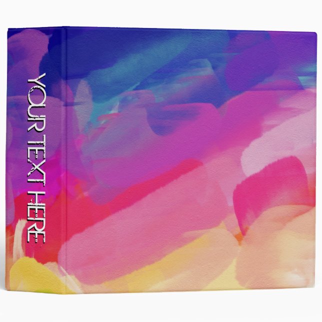 Abstract Painting | Spring Colours Binder (Front/Spine)
