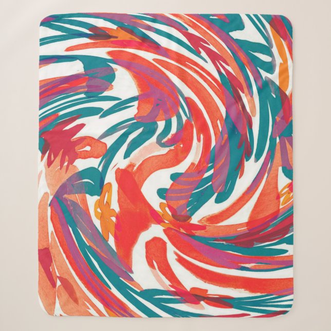 Abstract painting texture. Art wallpaper. Simple d Sherpa Blanket (Front)