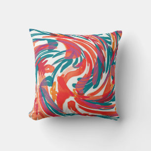 Abstract painting texture. Art wallpaper. Simple d Throw Pillow