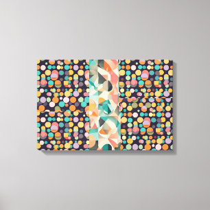 Abstract painting that expresses the light and bus canvas print