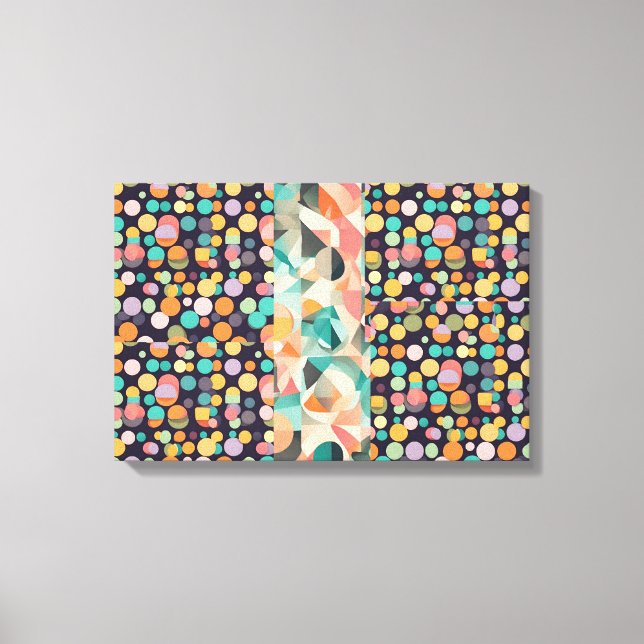 Abstract painting that expresses the light and bus canvas print (Front)