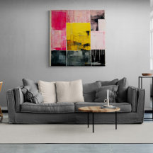 Abstract Painting "The Fire Meer".    Canvas Print