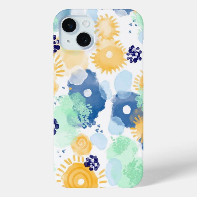 Abstract painting vivid watercolor pattern  Case-Mate iPhone case (Back)