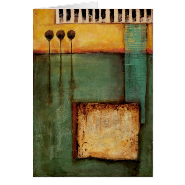 Abstract Painting with Piano Keys (Front)