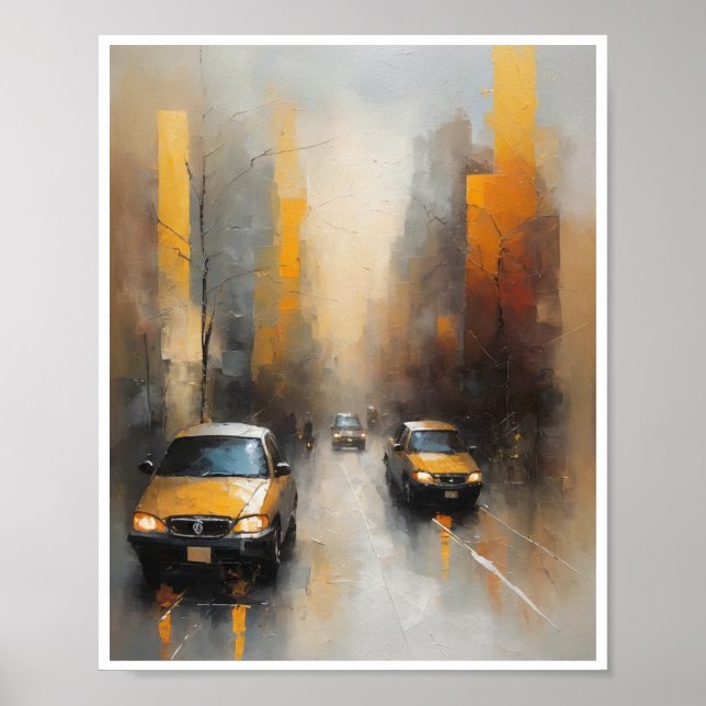 Abstract paintings emotions Wall Art Poster (Front)
