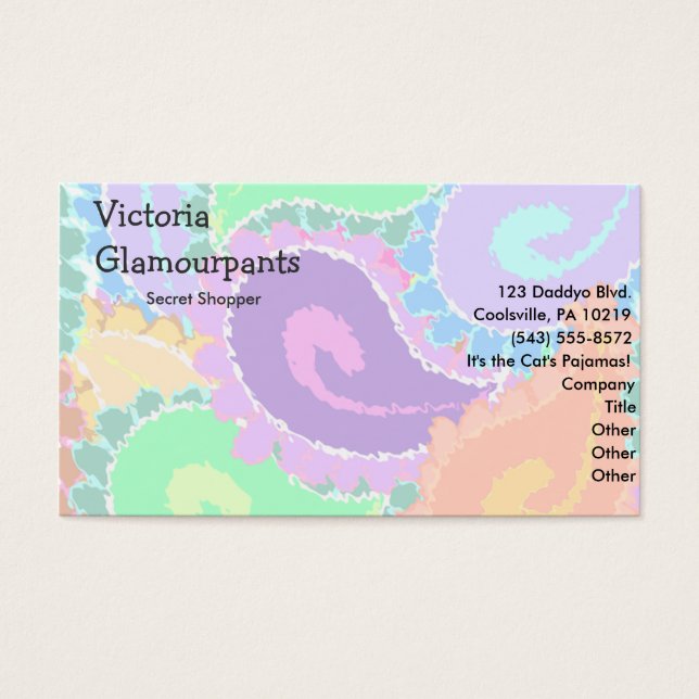 Abstract Paisley Fun Colourful Art Pattern (Front)