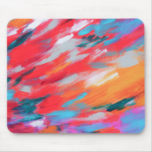 Abstract Palette Acrylic Artwork   Mouse Pad