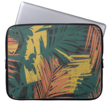 Abstract Palm Leaf Laptop Sleeve