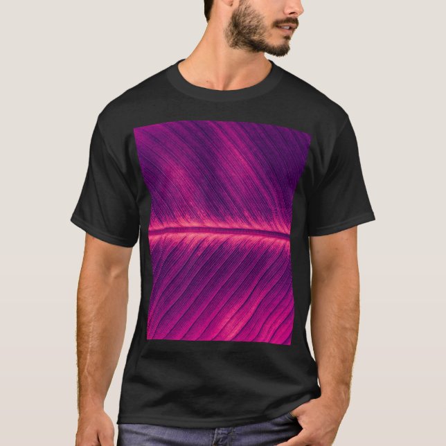Abstract Palm Leaf: Toned Vein T-Shirt (Front)