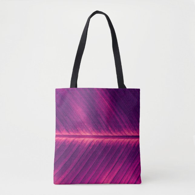 Abstract Palm Leaf: Toned Vein Tote Bag (Front)