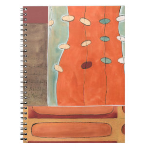 Abstract Parade of Eggs by Erica J Vess Notebook