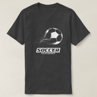 Abstract Particle Soccer Ball Tournament Design T-Shirt