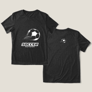 Abstract Particle Soccer Ball Tournament Design Tri-Blend Shirt