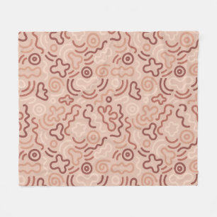Abstract Party Doodle Pattern Fleece Blanket