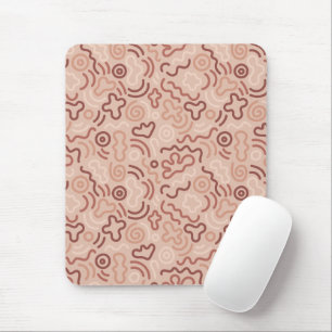 Abstract Party Doodle Pattern Mouse Pad