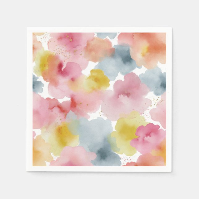 Abstract Pastel Background Napkin (Front)