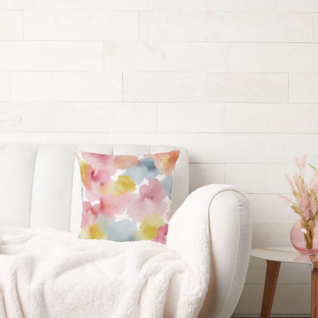 Abstract Pastel Background Throw Pillow (Couch)
