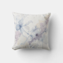 Abstract Pastel Blue and Purple Fluid Ink Splatter