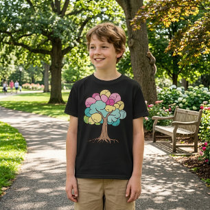 Abstract Pastel Brain Tree Art Print T-Shirt