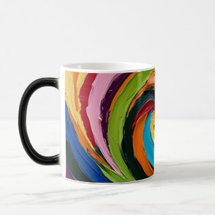 Abstract pastel colour magic mug