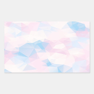 Abstract Pastel Colours Low Poly Background Sticker