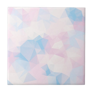 Abstract Pastel Colours Low Poly Background Tile