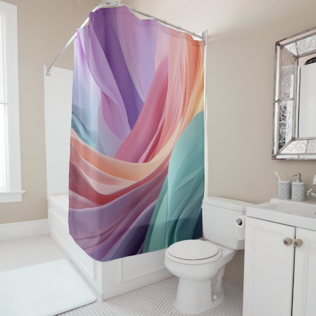 Abstract Pastel Fabric Waves  (In Situ)