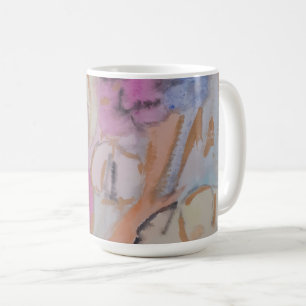 Abstract Pastel Floral Coffee Mug
