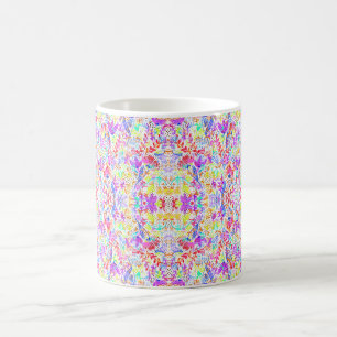 Abstract pastel flowers coffee mug