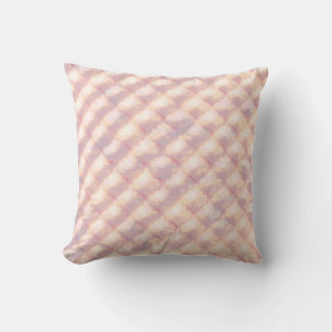 Abstract pastel glowing quatrefoil pattern throw pillow