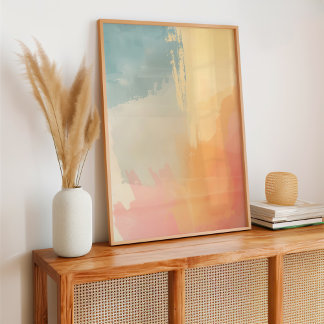 Abstract Pastel Gradient Colour Poster
