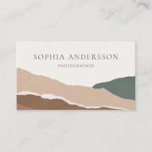 Abstract Pastel Mountain Torn Edge