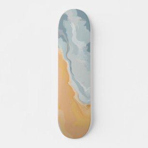 Abstract Pastel Paint Summer Edition Skateboard