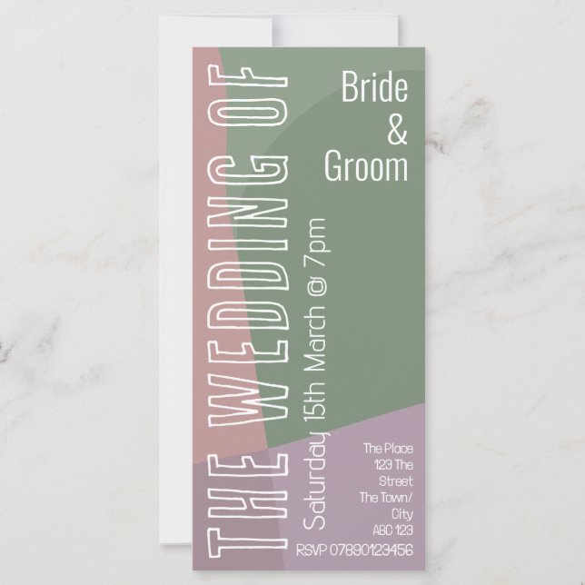 abstract pastel personalized rose green lavender (Front)