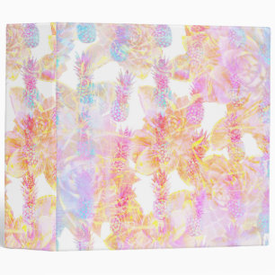 Abstract Pastel Pineapple Binder