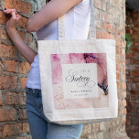Abstract Pastel Pink Purple Navy Sweet 16 Birthday Tote Bag<br><div class="desc">If you need any further customization or any other matching items,  please feel free to contact me at yellowfebstudio@gmail.com</div>