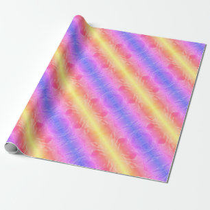 abstract pastel stripes wrapping paper
