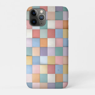 Abstract Pastel Tile Wall Pattern iPhone 11 Pro Case