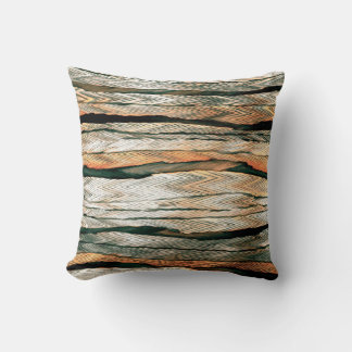 Abstract pastel tones color neutral geo dyed mela throw pillow