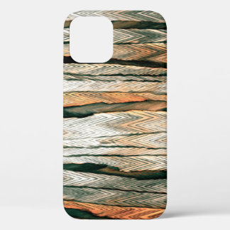 Abstract pastel tones colour neutral geo dyed mela iPhone 12 case