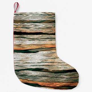 Abstract pastel tones colour neutral geo dyed mela small christmas stocking