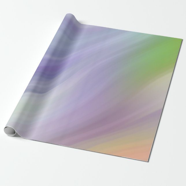 Abstract Pastel Waves Gift Ideas 4 | Wrapping Paper (Unrolled)