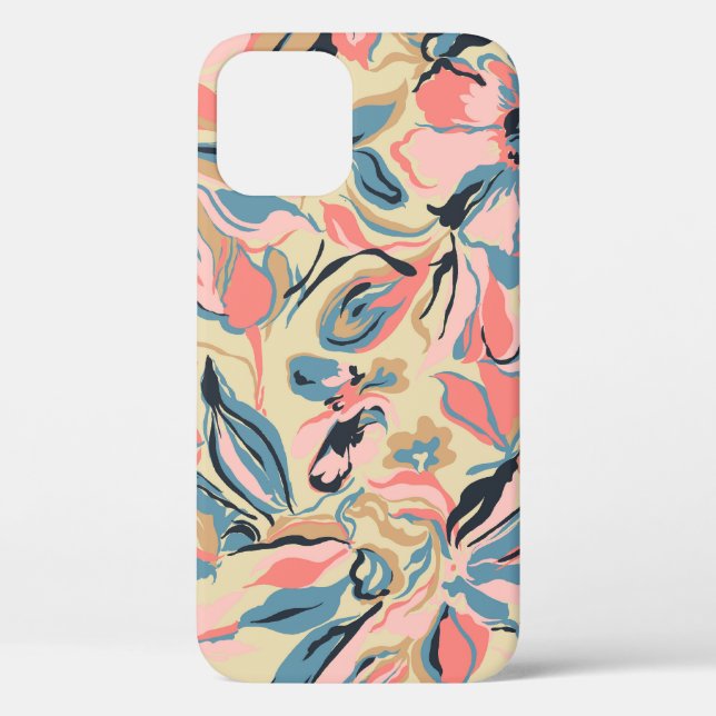 Abstract patchwork: geometric floral cream. Case-Mate iPhone case (Back)