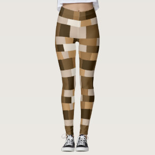 Abstract Patchwork Pattern 080823 - v1 Leggings