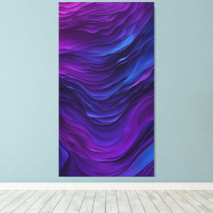 Abstract Patels Layer Canvas Print